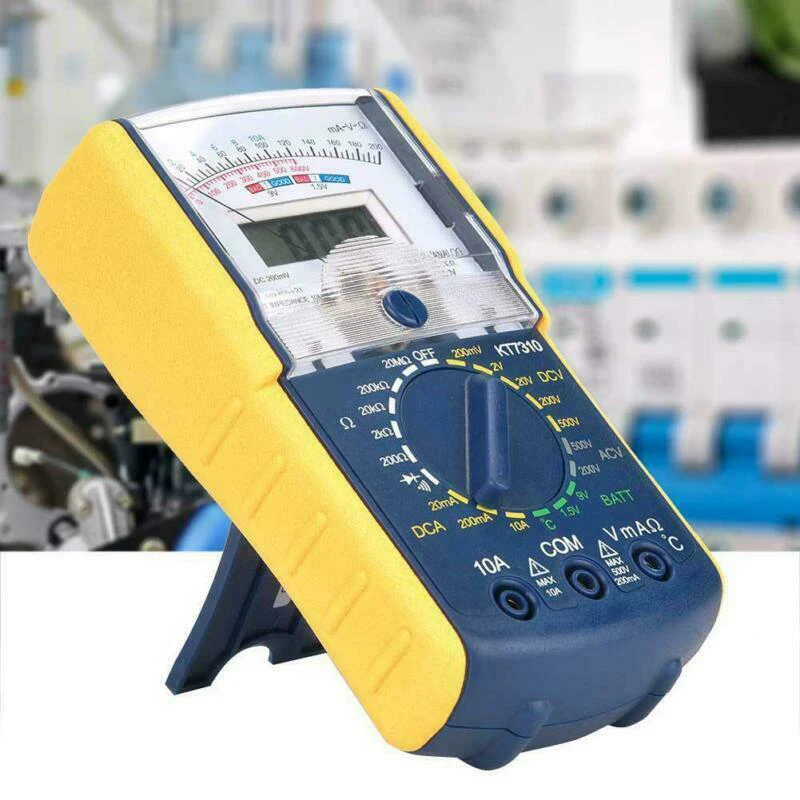 1Piece KT7310 High Precision Handheld Dual Display Analog Digital Multimeter Gauge LCD Digital Multimeter Tester Voltmeter
