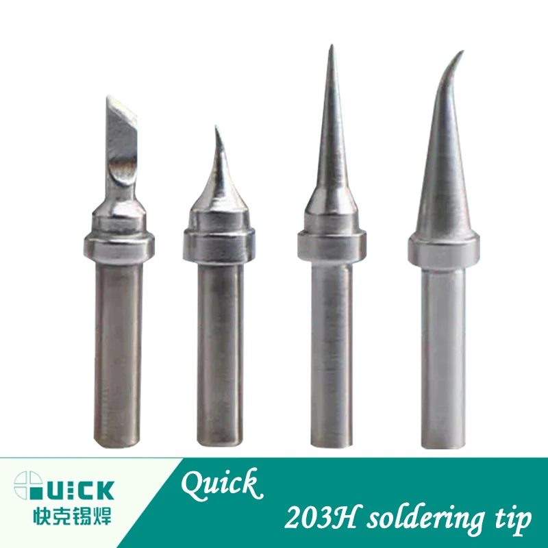Сварочная станция QUICK 203H наконечник для пайки оригинальный Изогнутый прямой