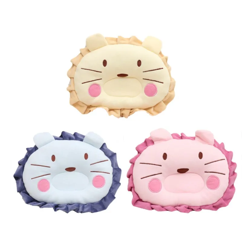 Newborn Infant Anti Roll Pillow Protection Infant Support Baby Gifts Cotton fixed Baby Neck protector