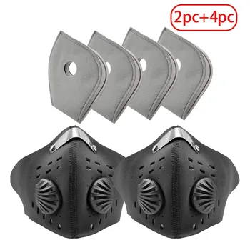 

Outdoor 2PCS Neoprene Mouth Mask With 4PCS Breathability Carbon Earloop Mouth Mask Comfortable Running Earloop Mouth Mask