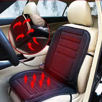 

VORCOOL 1pc Safe Van Auto Seat Covers Heating Cushion 12v Car Heating Seat Cover Heated Pad Cushion Cover Car Seat Warmer (Black