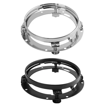 

7 inch Round Headlight Mounting Bracket Elaborate Manufacture Prolonged Durable Ring for Harley Davidson Jeep Wrangler