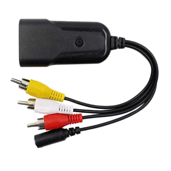 

HOT-HDMI to RCA Converter HD 1080P HDMI to RCA CVBS AV o Video Adapter Cable for DVD VCR PS4 Camera