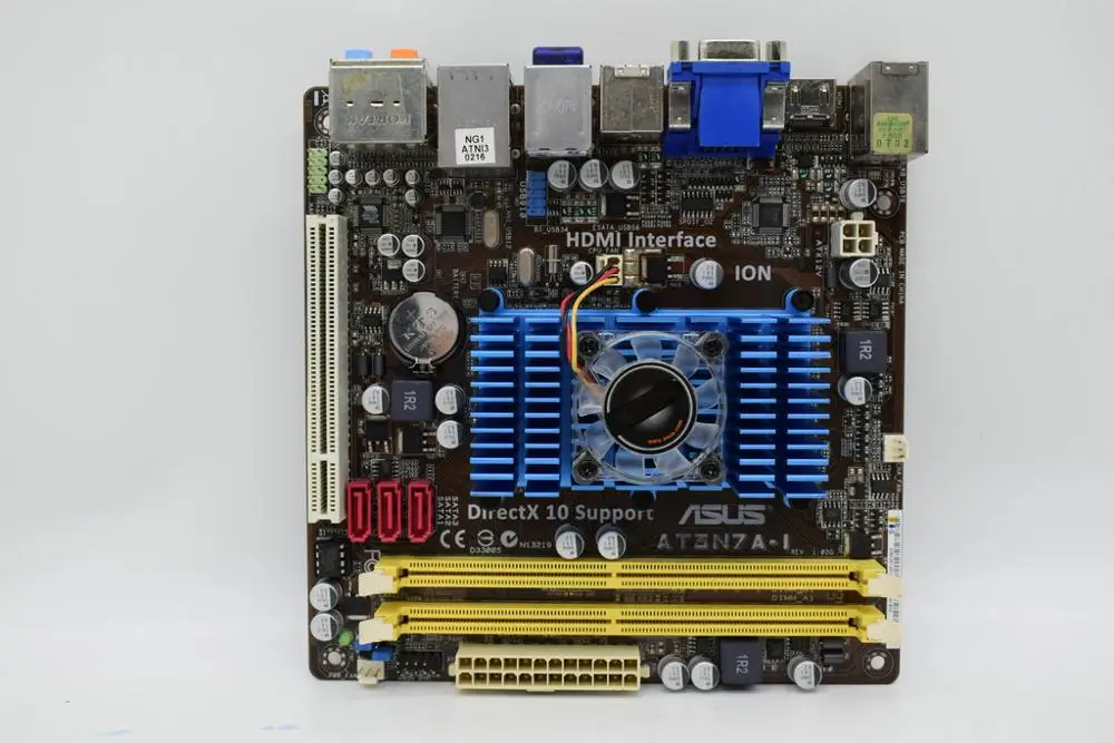 Для ASUS AT3N7A I Встроенная Aton330 Bluetooth DDR2 17*17 см мини материнская плата оригинальная б/у