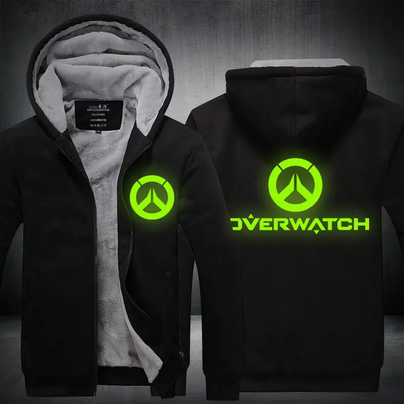 OW Overwatch Dva светящаяся Толстая флисовая зимняя куртка на молнии уличная Толстовка спортивная верхняя Толстовка с капюшоном костюм для косплея