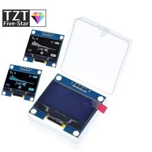 4pin 1.3 oled módulo branco/azul cor 128x64 1.3 polegada oled lcd display led módulo 1.3