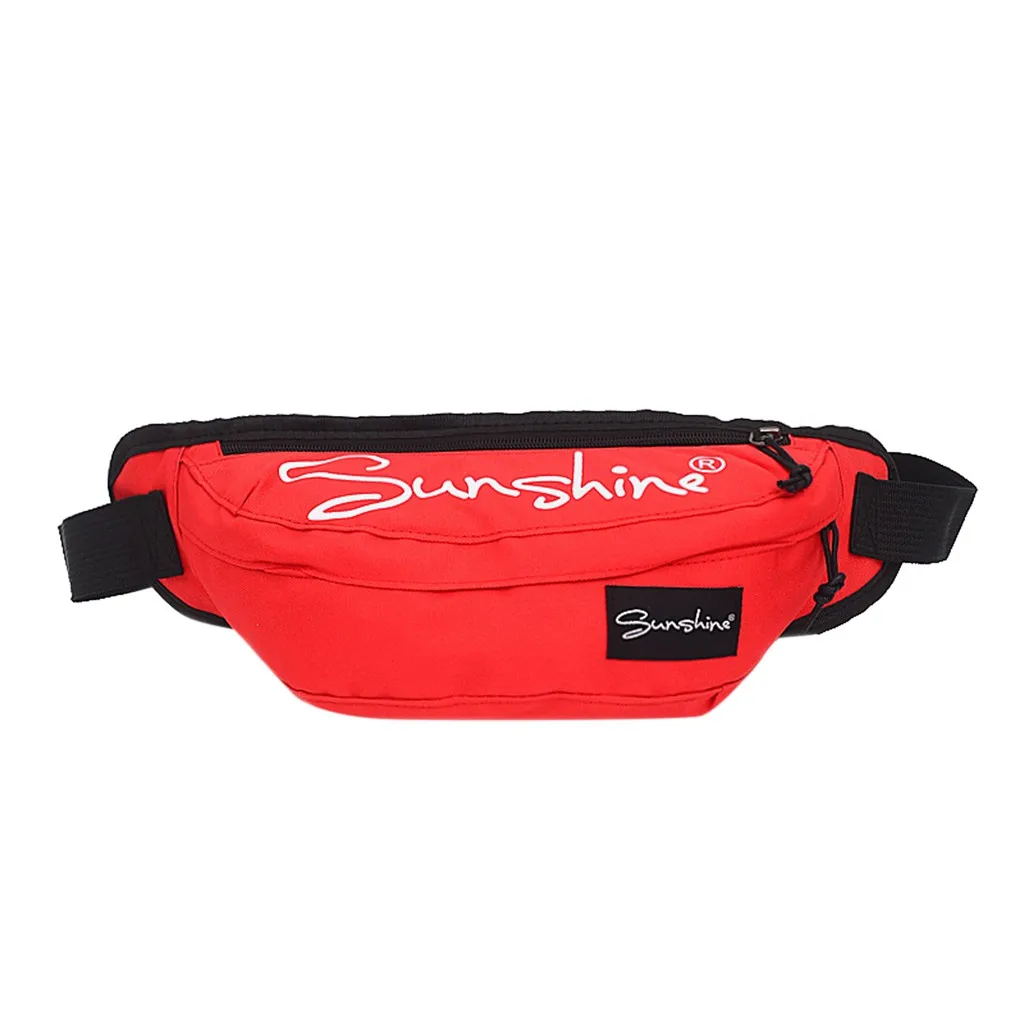 Red Sunshine с буквенным принтом карманы Новинка унисекс Мода 7 цветов Непромокаемая ткань сумка-мессенджер нагрудная сумка - Цвет: Red