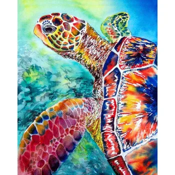 

Diy Diamond Painting Animal Turtle Full drill Cross Stitch Crystal Rhinestones Mosaic Kits Wall Decorative Diamond Rhinestone