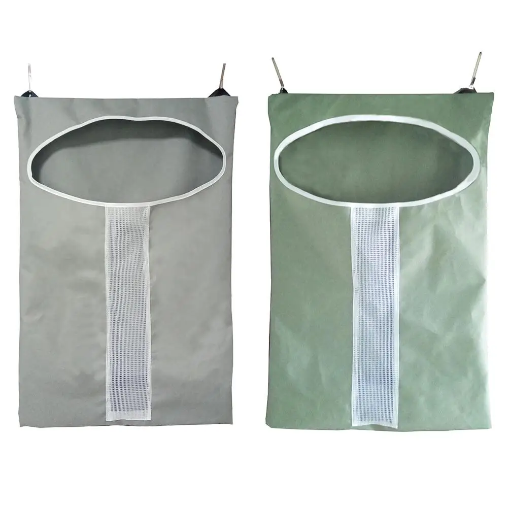 

Door Hanging Laundry Hamper Bag With Adjustable Stainless Steel Door Hooks Holding Dirty Clothes Saving Space Laundry Storage