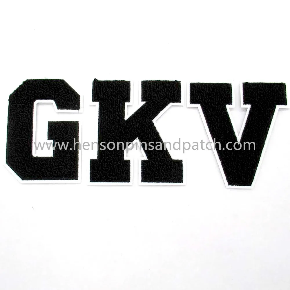 

Custom Embroidered Patch,letters chenille jacket large size patches