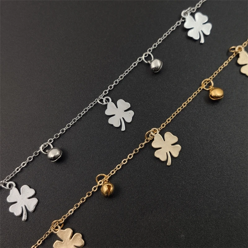 Bohemian Flowers And Bell Anklets for Women silver anklet bracelet beads anklet fashion accessories