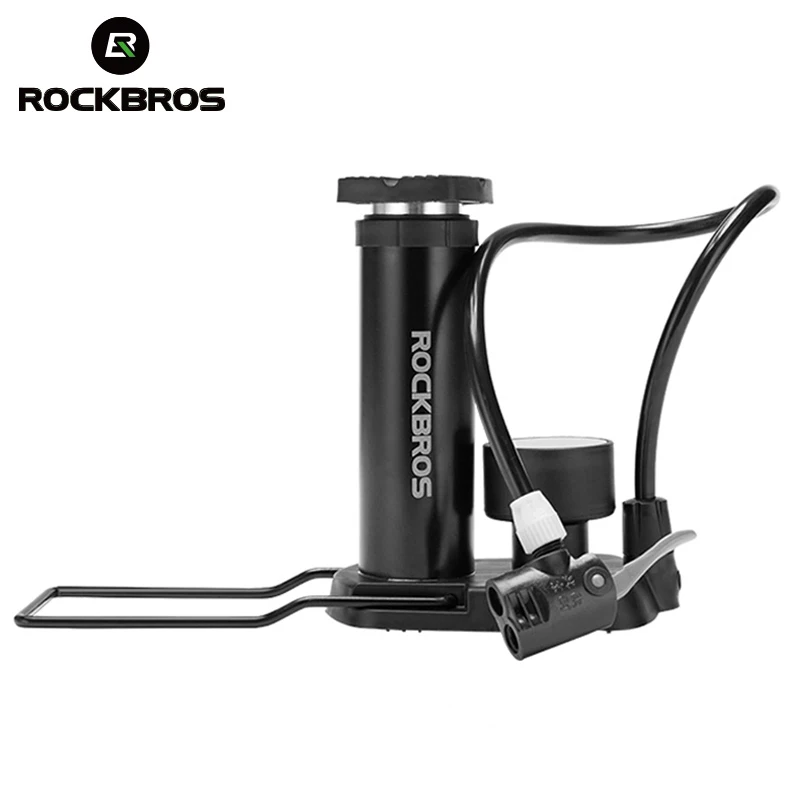 ROCKBROS велосипедный насос для езды на велосипеде напольный с активированной ногой