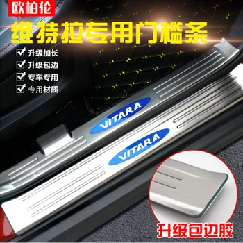 

High-quality stainless steel Plate Door Sill Welcome Pedal Car Styling Accessories For Suzuki Vitara 2015 2016 2017 2018