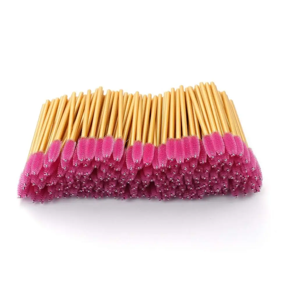 

1000pcs Eyelash Extension Disposable Eyebrow Brush Mascara WandS Applicator Gold&Rose Eye Lashes Cosmetic Brushes Makeup Tools