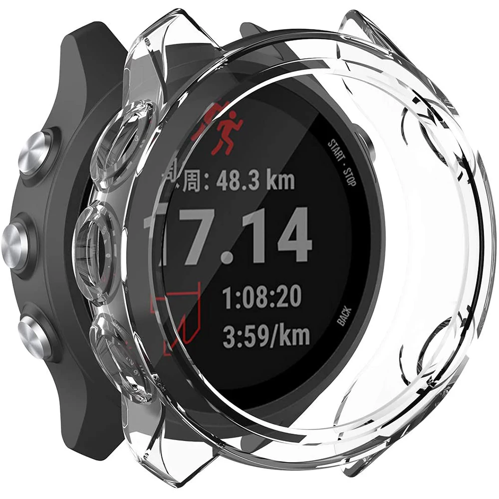 TPU Protective Case Cover for Garmin Forerunner 245 245M 645 645M Protection Cover Shell Smart Watch Bracelet Protector Cover