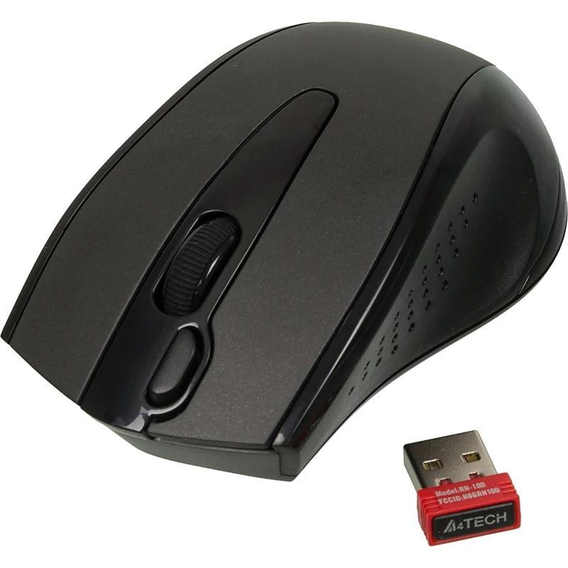 Мышь A4 V-Track G9-500F-1, беспроводная, USB, черный