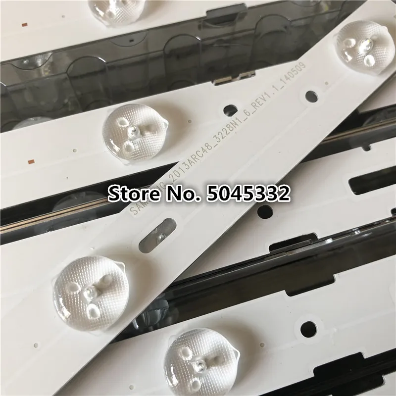 Набор 10 шт 6LED 525 мм Замена для samsung 2013ARC48-3228N1-6-REV1.1 LSC480HN05-A48-LB-6436 B48-LW-5433 LE48A5000