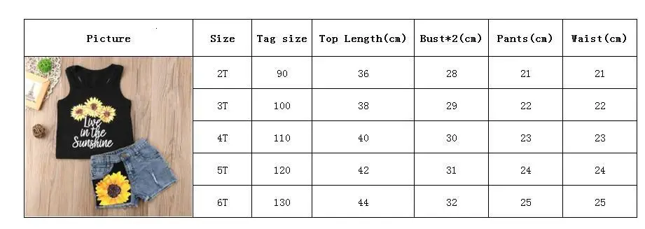 Комплект одежды для маленьких девочек с рисунком подсолнуха; коллекция года; Летний жилет без рукавов с надписью; топ на бретелях+ короткие штаны; комплект летней одежды