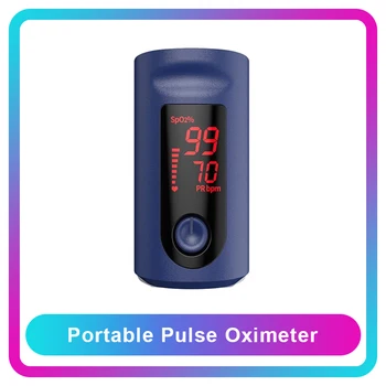 

Portable Blood Oximeter Fingertip Pulse Oximeter Medical Equipment Heart Rate SPO2 PR Monitor Oxymeter Pulsioximetro Led