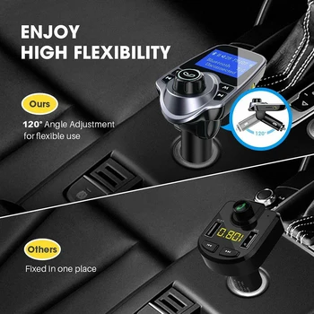 

Bluetooth Wireless Car AUX Stereo Audio Receiver FM Radio Adapter USB Charger SD