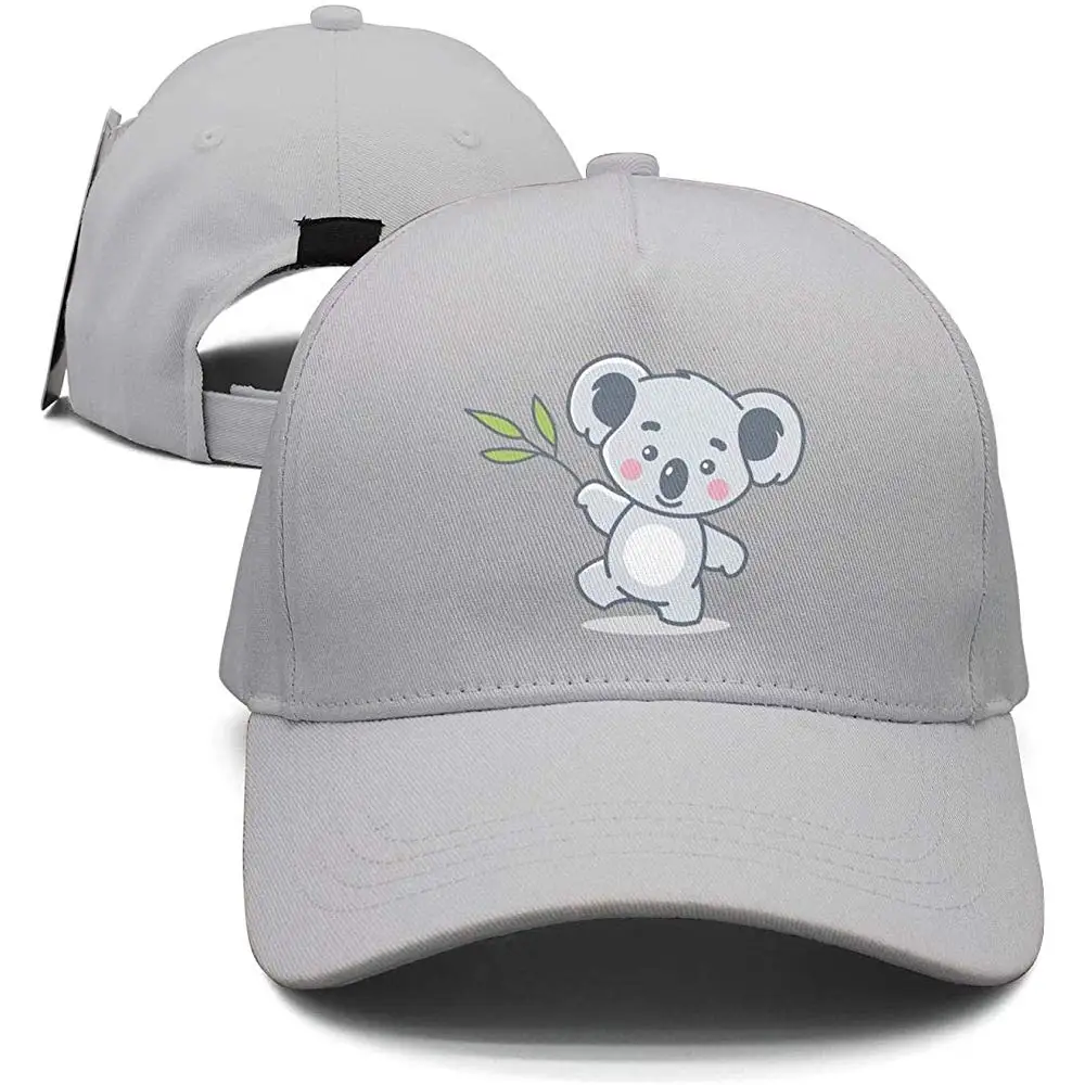 Унисекс Большой коала Медведь кукла бейсболки Регулируемые новые кепки