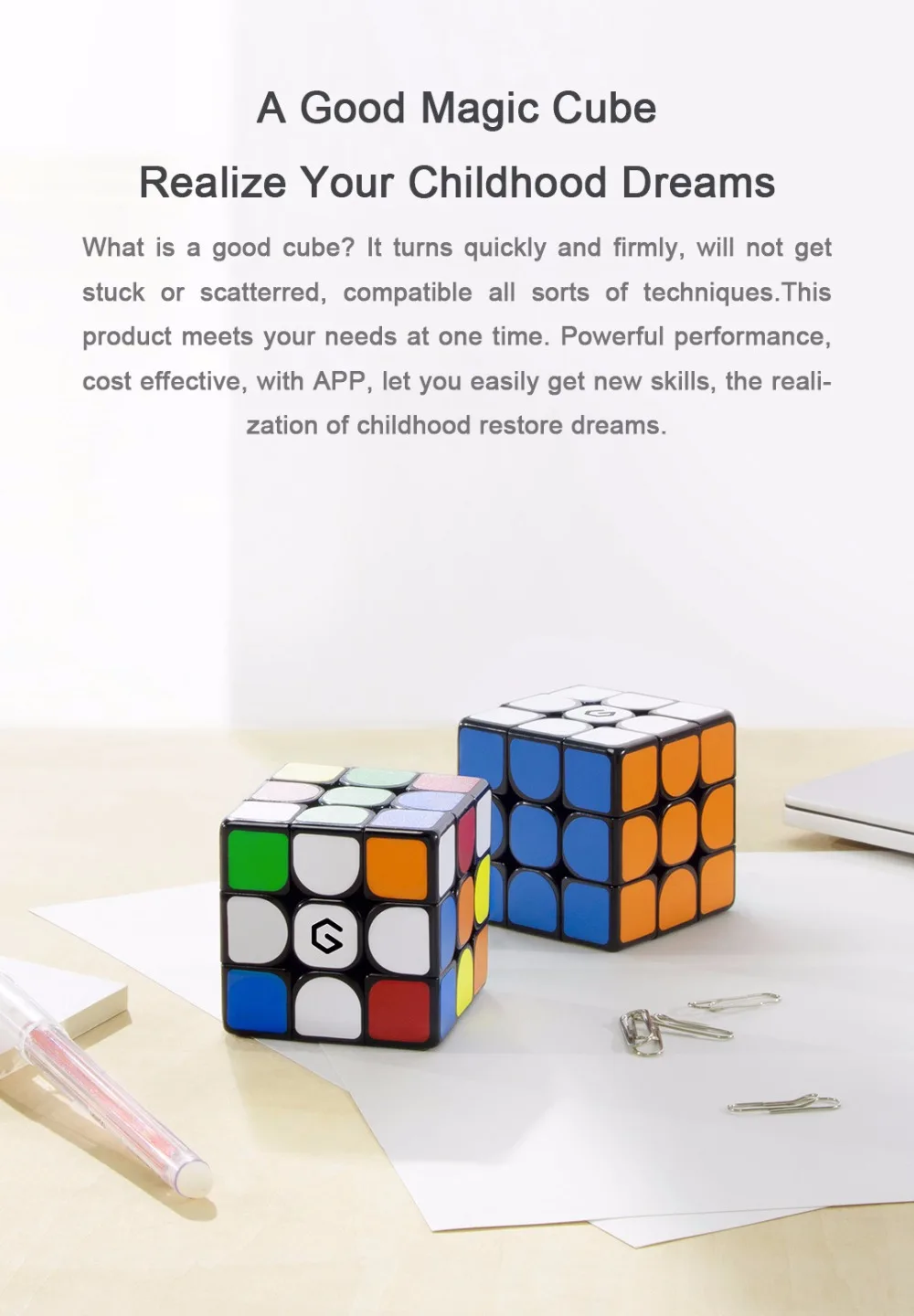 Xiaomi Mijia Giiker M3 Magnetic Cube 3x3x3 Vivid Color Square Magic Cube Puzzle Science Education work with giiker app