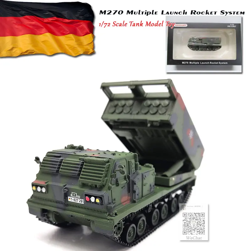 Panzerkampf 1/72 масштаб военная модель игрушки M270 несколько запуска ракета системы литья под давлением металлический Танк модель игрушка для коллекции, подарок - Цвет: M270