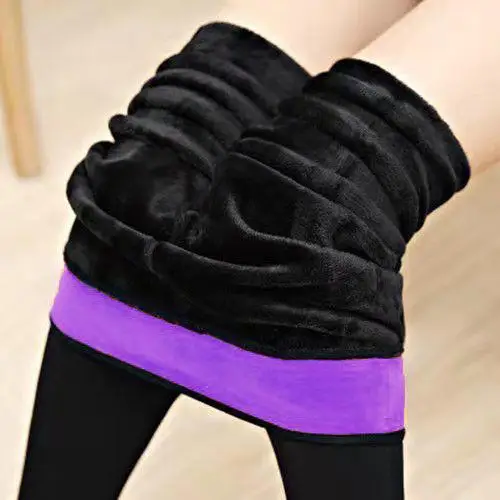 Black Leggings Women Clothes High Waisted Leggings For Women Plus Velvet Thickening Warm Clothing Fashions - Цвет: thick