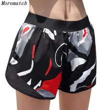 Летние шорты для йоги с цифровым принтом, женские дышащие шорты для девочек, спортивные штаны для бега, спортивная одежда для фитнеса, для бега