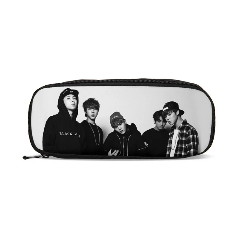 Дизайн Органайзер Детский кошелек SUGA Rap Monster JIN J-HOPE JUNG KOOK JIMIN V принт детский Карандаш Чехол школьный Хранение Кошелек