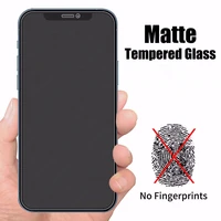 Keine Fingerprint Screen Protector für iPhone 7 8 6 6S Plus XR XS X 5 5S SE Gehärtetem glas für iPhone 11 12 Pro Max 12 Mini Glas