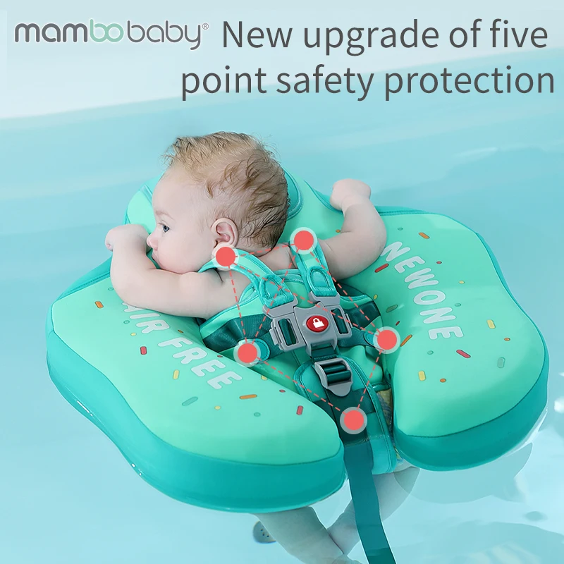 Dropshipper  Mambobaby Non Inflatable Baby Swim Float Chest Swimming Ring 2