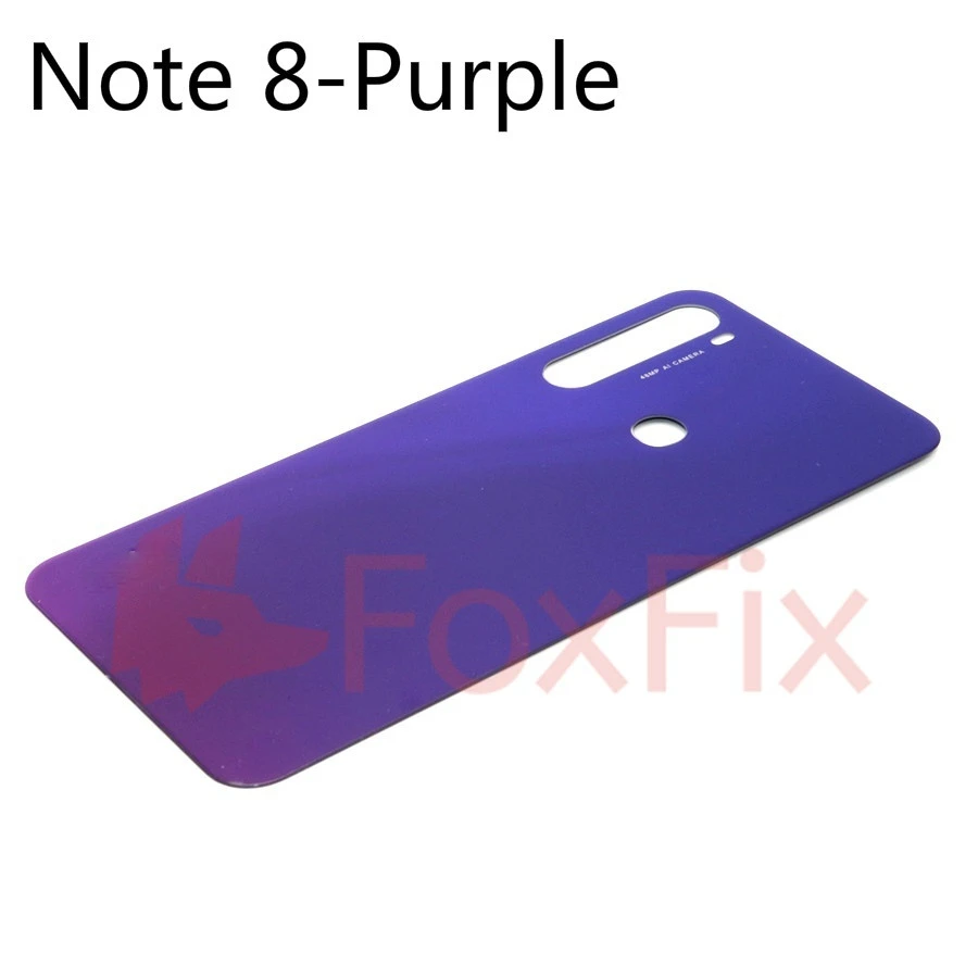 transparent mobile frame Back Glass Cover For Xiaomi Redmi Note 8 Pro Battery Back Cover Replacement Note8 Rear Housing Door Clear Case Repair Parts mobile phone housings Housings & Frames