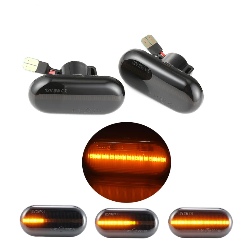

2x no error led side marker turn signal dynamic lights for Renault Thalla Trafic II Bus Twigo Scenic Safrane Megane Laguna Clio