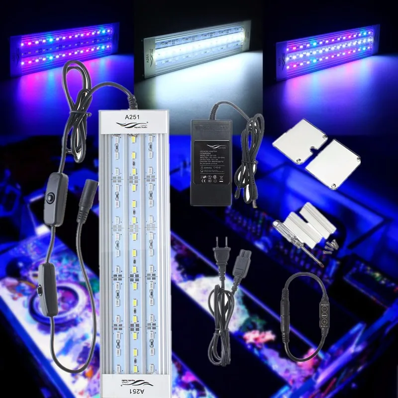 Chihiros 15 Вт 25 см светодиодный аквариумный светильник светодиодный Grow светильник 45SMD 1900LM 5 цветов светодиодный водные аквариумные аквариум лампа коралловый лампа