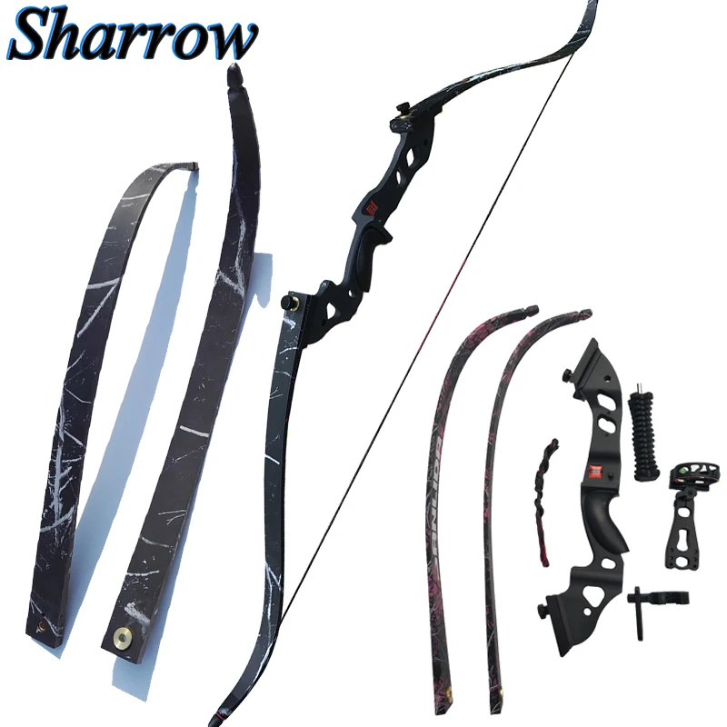 

Sanlida 35-45lbs Hunting Recurve Bow 60inch with Bow Sight,Stabilizer and Arrow Rest Shooting Training Takedown Bow Slingshot