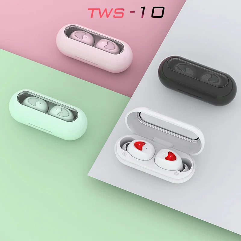 TWS, беспроводные наушники с Bluetooth 5,0, наушники с микрофоном, Спортивная гарнитура, шумоподавление, наушники для девочек