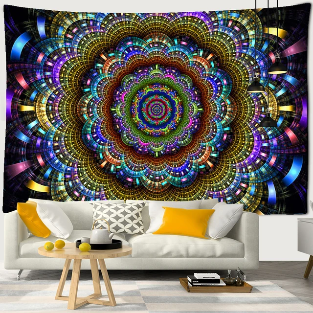 Psychedelic Mandala Tapestry Wall hanging