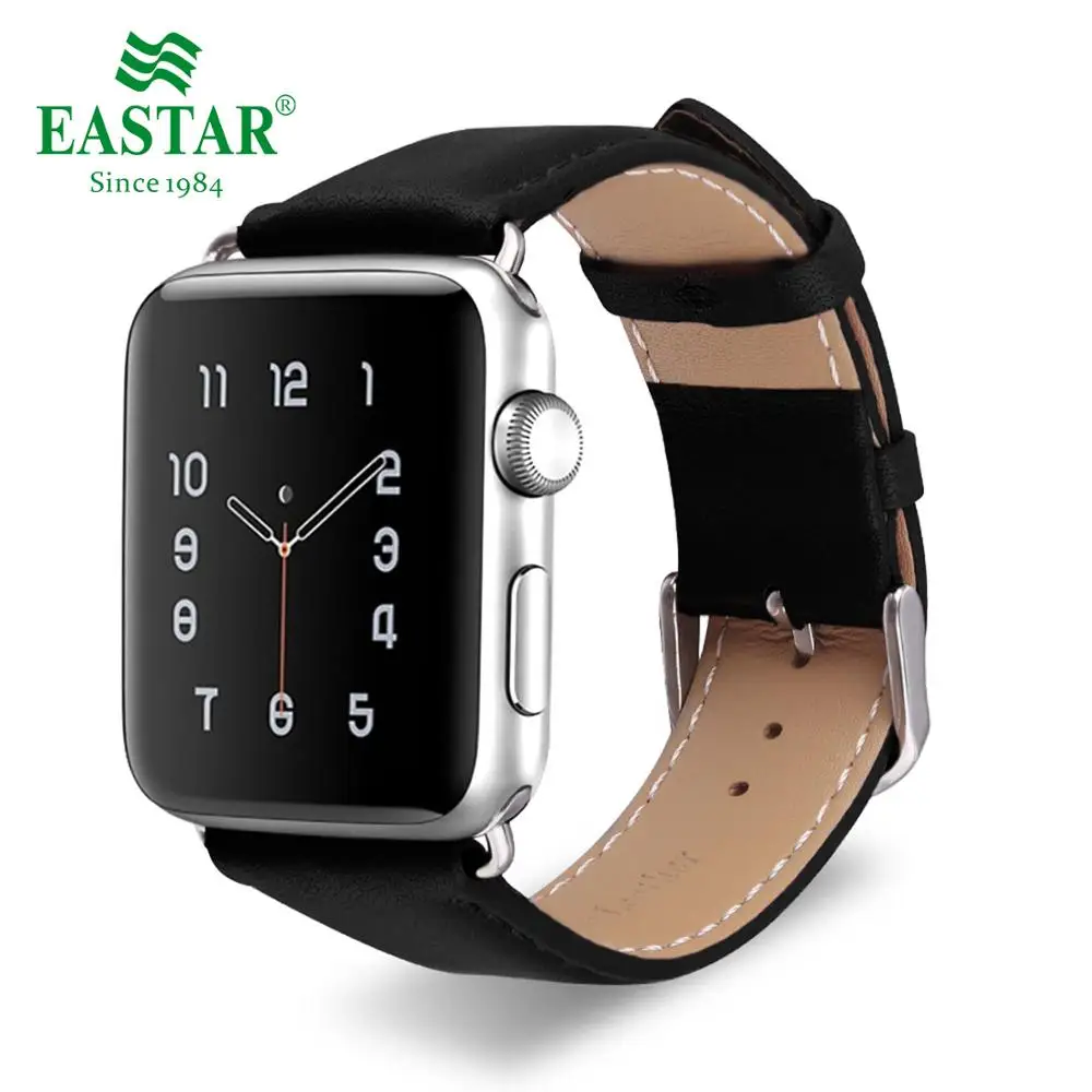 Eastar браслет для iwatch Apple Watch ремешок 42 мм 38 мм спортивный браслет для 40 мм 44 мм серии 1 и 2 и 3 и 4 ремешок для часов - Цвет ремешка: Black