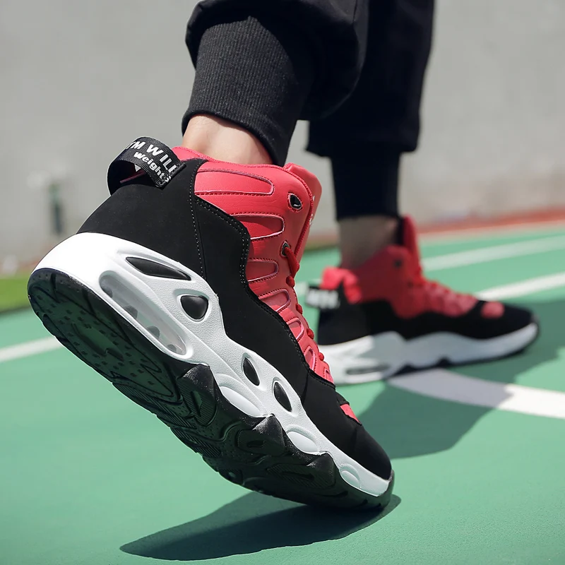 Мужские баскетбольные кроссовки Jordan, амортизирующие, Uptempo, James, баскетбольные кроссовки с высоким берцем, уличная спортивная баскетбольная обувь, Аутентичные ботинки
