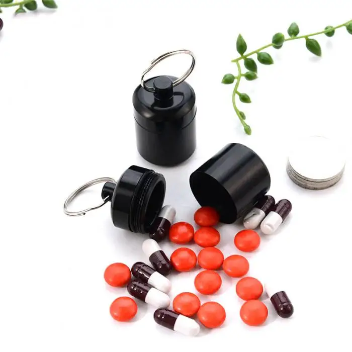 Алюминиевый сплав мини Gallipot Водонепроницаемая Медицинская бутылка-органайзер кольцо для ключей на открытом воздухе капсула EDC таблетка контейнер для лекарств pillcase