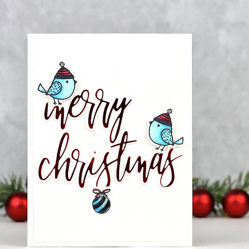 Merry Christmas металлические Горячие тарелки из фольги для рукоделия скрапбукинга пресс Тиснение Бумага трафарет для изготовления открыток поставки новинка