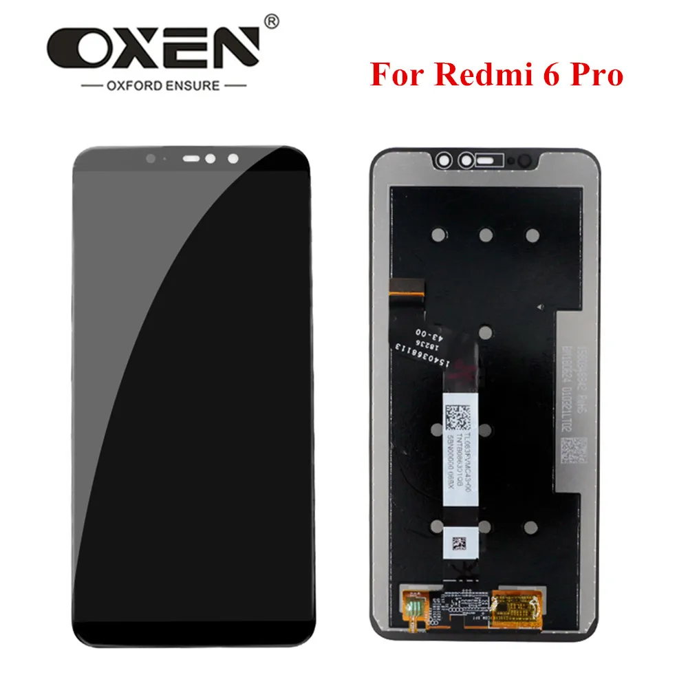 

OXEN For Xiaomi Redmi Note 6 Pro LCD Display Touch Screen Digitizer Assembly Redmi Note6 Pro Replacement Repair Parts With Tools