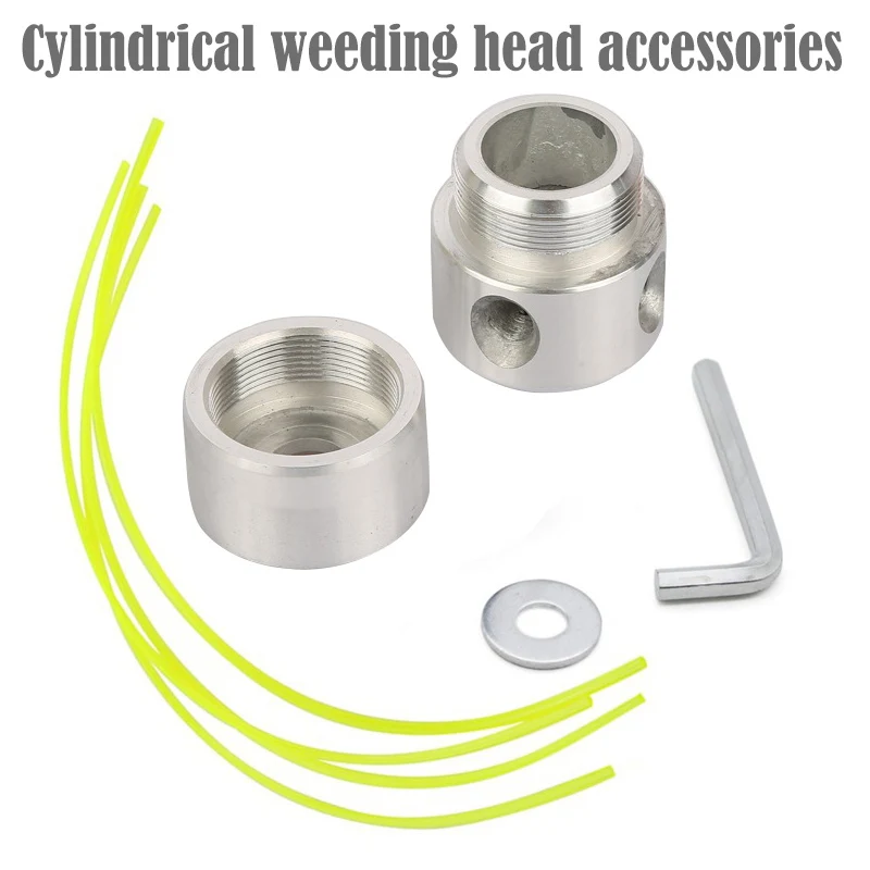 Aluminum Grass Trimmer Head With 4 Lines Brush Cutter Lawn Mower Accessories Cutting Line for Strimmer Replacement |