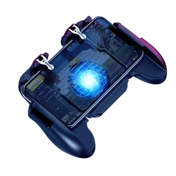 

Mobile Controller Gamepad with Cooling Fan Cooler for PUBG IOS Android for Xiaomi K30i L2R2 Six Finger Trigger Joystick Game Pad