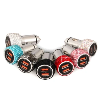

Dual USB Car Charger Adapter LED Display 5V 3.1A Fast Charging Auto USB Universal Car Phone Charger for Smart Phone