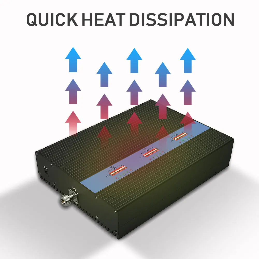 Lintratek Powerful 80dB Tri Band Signal Booster KW25A Pro. GSM 900Mhz UMTS 2100mhz 2G 3G 4G LTE 1800Mhz Mobile Signal Amplifier