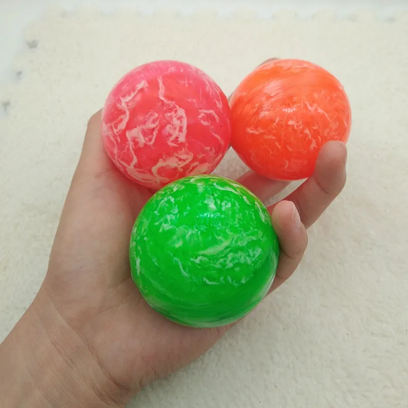 

1pc Toy ball Clouds Colorful Bouncy Ball Game child elastic rubber ball Children kids of pinball bouncy Outdoor toys 5.5cm
