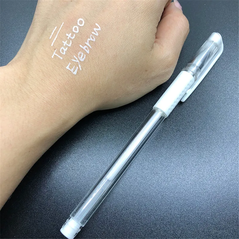 Rotulador de tatuaje permanente, accesorios de maquillaje, marcador para piel para cirugía, lápiz para cejas, 1 ud.