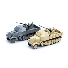 1:72 4d plástico montar sd. kfz.7/2 panzer tanque modelo segunda guerra mundial modelo puzzle montar brinquedos militares para presentes das crianças